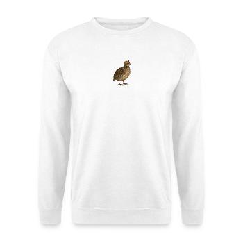 Râle des genêts - Sweat-shirt Unisexe - blanc - Devant