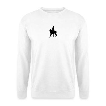 Horses, horse, riding, pony, cowboy, trot, Gallop - Unisex Sweatshirt - white - Front