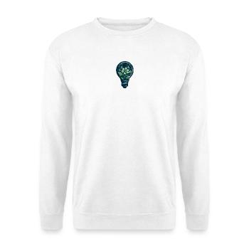 Fleur et bulbe - Sweat-shirt Unisexe - blanc - Devant