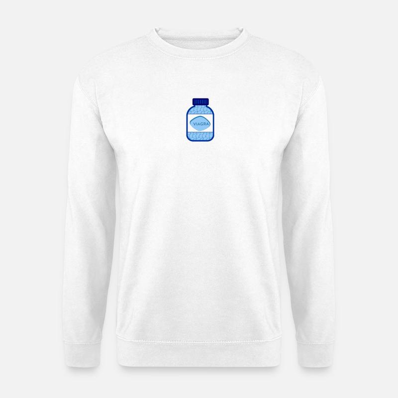 Glas Viagra - Unisex Pullover - Weiß