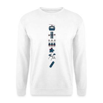 Winter sports - Unisex Sweatshirt - white - Front