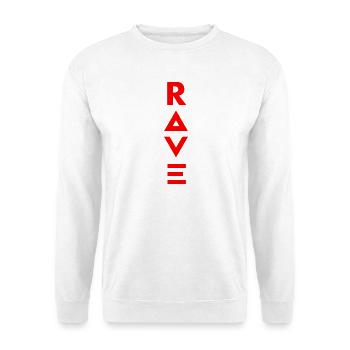 Rave - Unisex Pullover - Weiß - Vorne - Alina (178cm) & Michal (187cm)