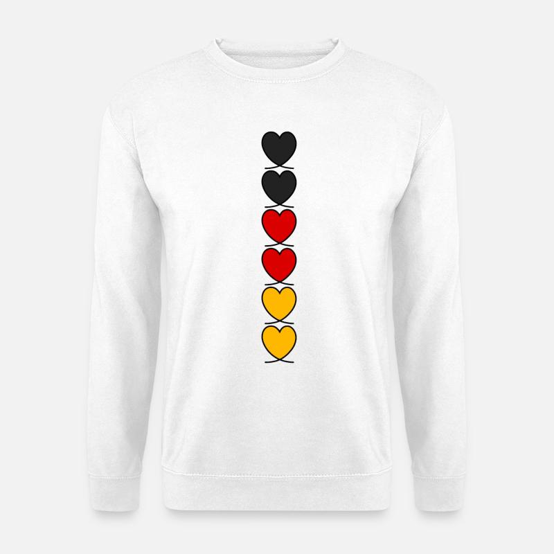 Germany Hearts - Unisex Sweatshirt - white