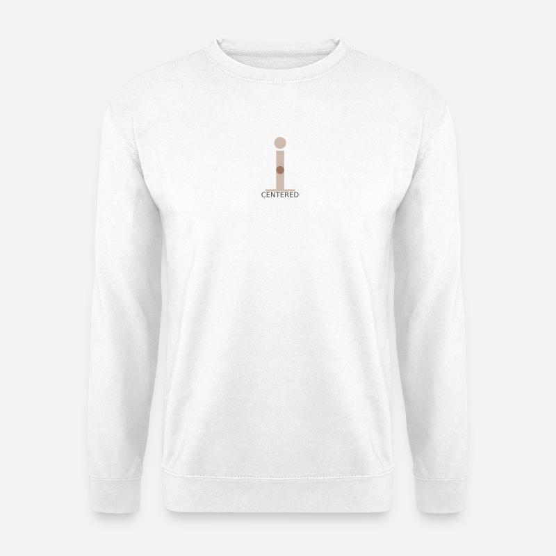 Centered – In Deiner Mitte - Unisex Pullover - Weiß