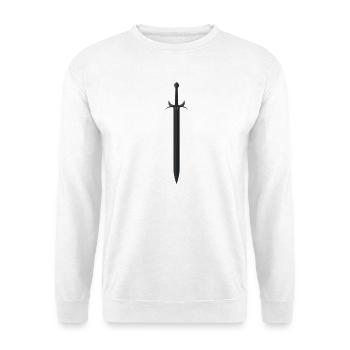 Moon Sword Dark Streetwear Symbol Shirt - Unisex Sweatshirt - white - Front