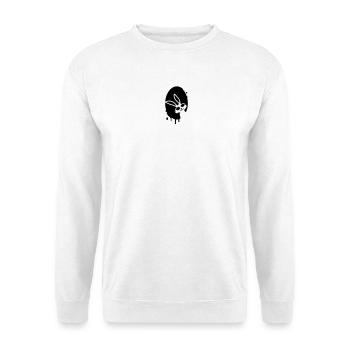 Coole Hasen-Illustration mit Street-Art Flair - Unisex Pullover - Weiß - Vorne