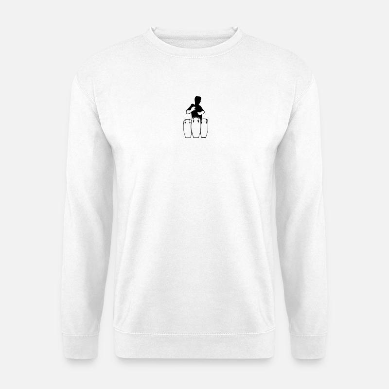 trommler, conga spieler - Unisex Pullover - Weiß