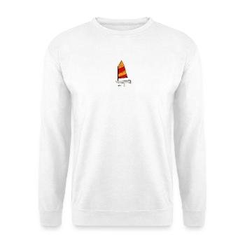 Optimist Segelboot - Unisex Pullover - Weiß - Vorne