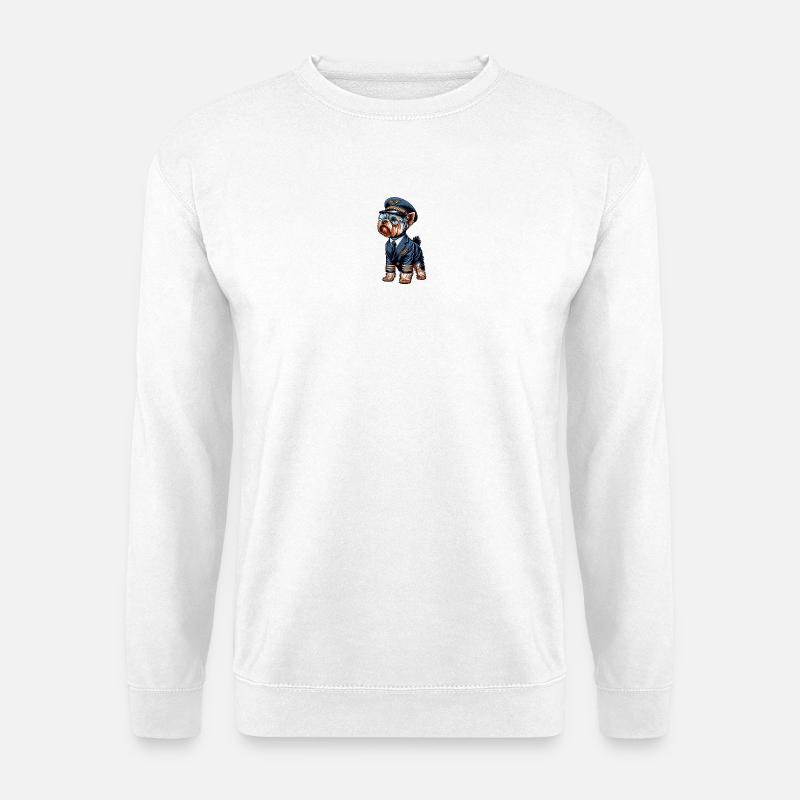 Yorkshire Terrier Pilot - Unisex Sweatshirt - white