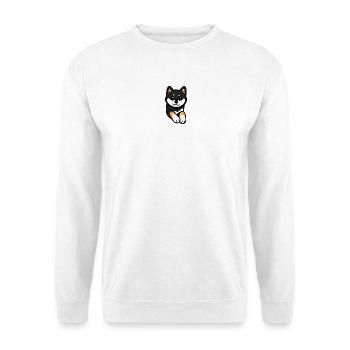 Cute and Funny Shiba Inu Dog - Unisex Sweatshirt - white - Front