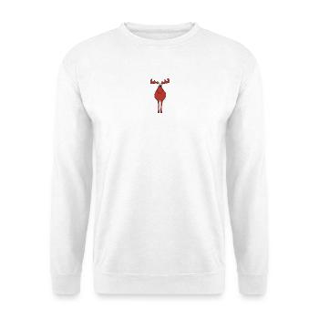 Elch Weihnachten - Unisex Pullover - Weiß - Vorne