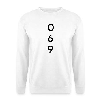 069 - Indicatif régional - Francfort - Sweat-shirt Unisexe - blanc - Devant