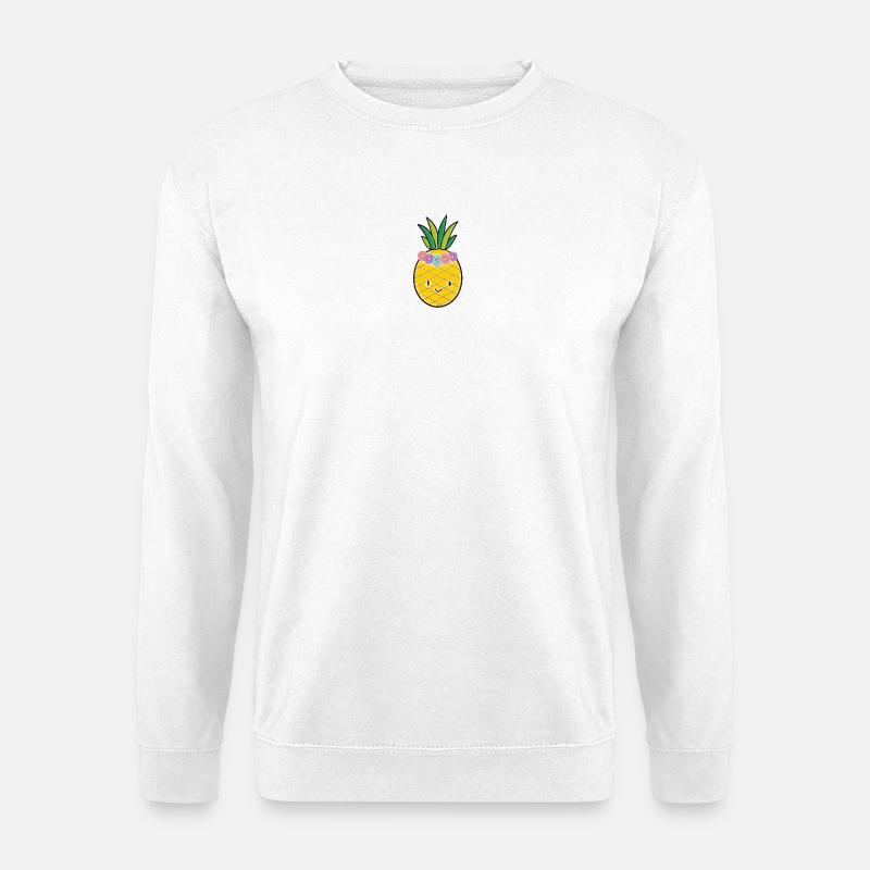 Ananas - Unisex Pullover - Weiß
