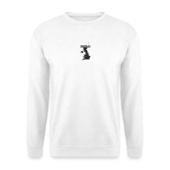 England Ziegelkartentextur - Unisex Pullover - Weiß - Vorne