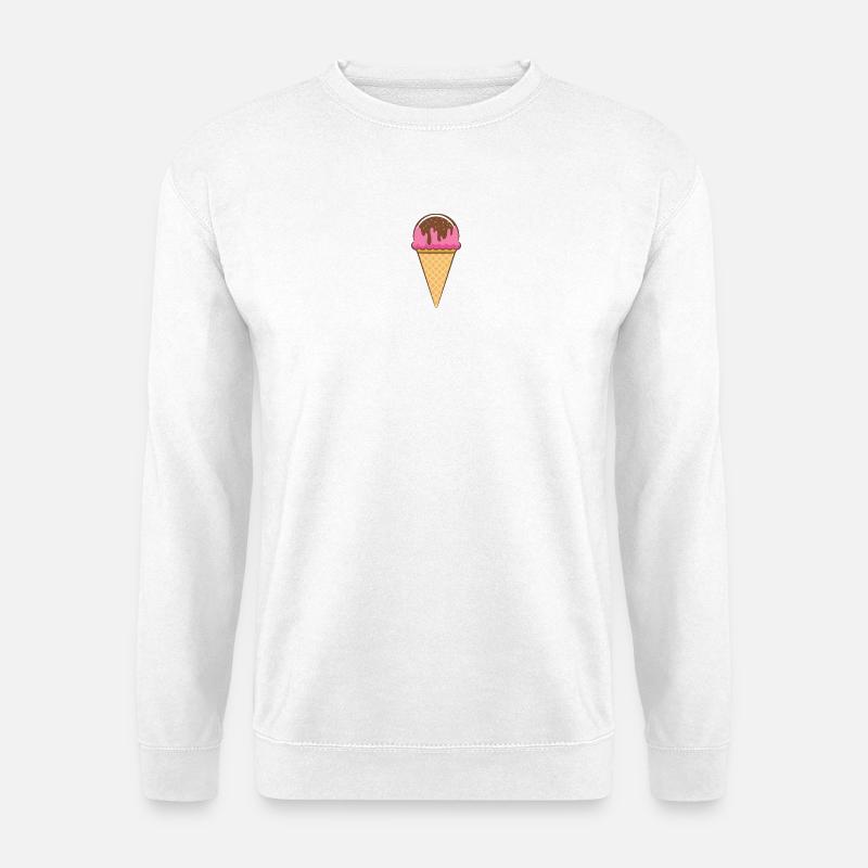 Ich mag Eis - Unisex Pullover - Weiß