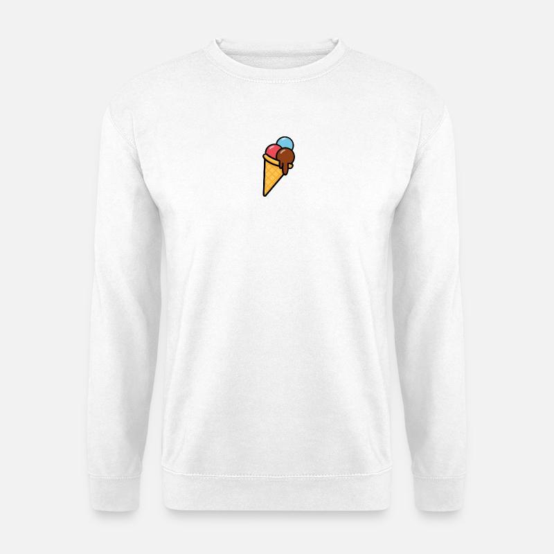 Logo Eis - Unisex Pullover - Weiß