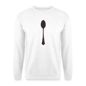 Spoon Cutlery - Unisex Sweatshirt - white - Front