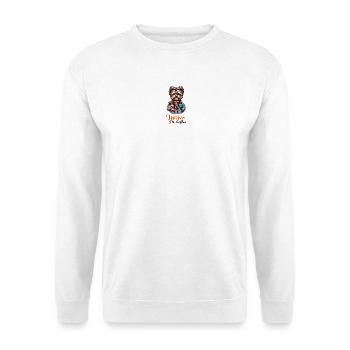 Yorkshire terrier coffee - Unisex Sweatshirt - white - Front