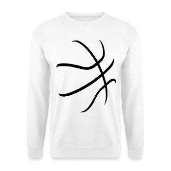 basketball - Unisex Pullover - Weiß - Vorne