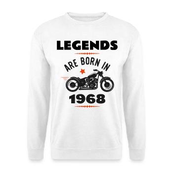 born in 1968 - Unisex Pullover - Weiß - Vorne