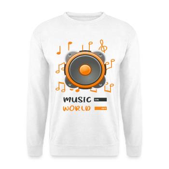 jukebox to world off - Unisex Sweatshirt - white - Front