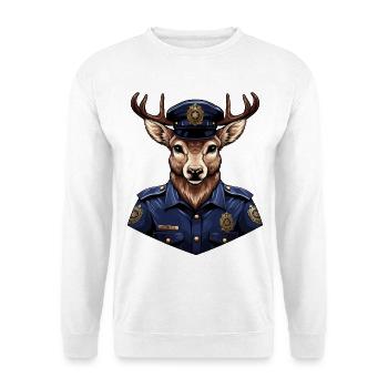 Deer Police - Unisex Sweatshirt - white - Front