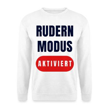Rudder Mode Enabled - Unisex Sweatshirt - white - Front