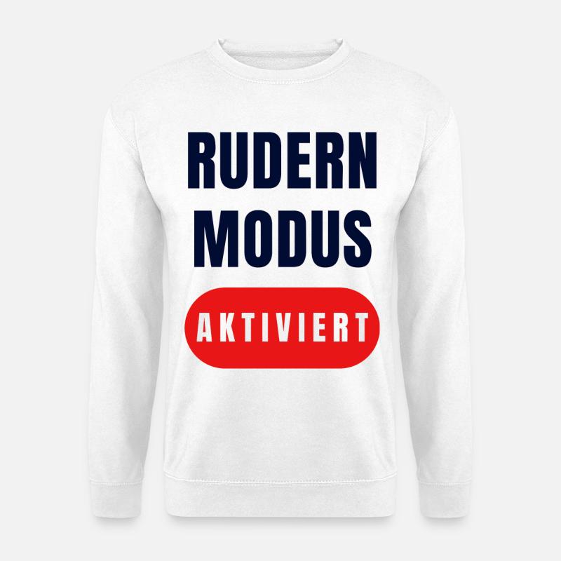 Rudder Mode Enabled - Unisex Sweatshirt - white