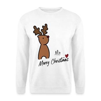 Petit orignal - Sweat-shirt Unisexe - blanc - Devant