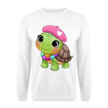 Turtle on holiday 🐢 - Unisex Sweatshirt - white - Front