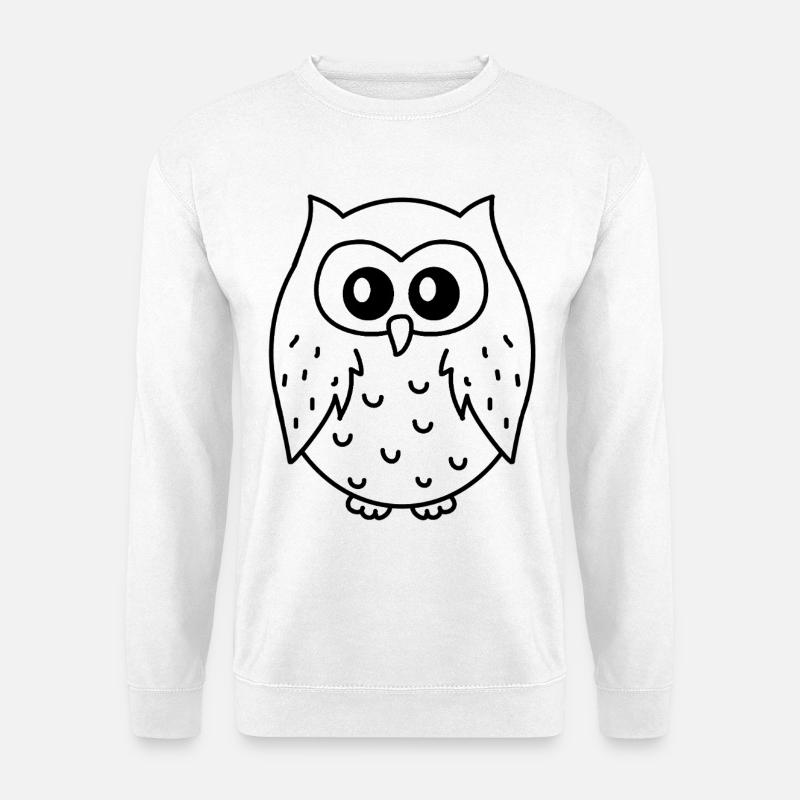 Eulen - Unisex Pullover - Weiß