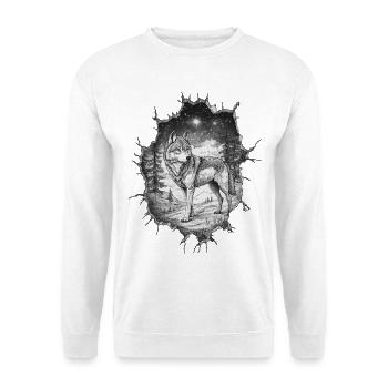 Wolf - Unisex Sweatshirt - white - Front