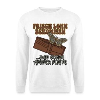 Papillon salarié - Sweat-shirt Unisexe - blanc - Devant