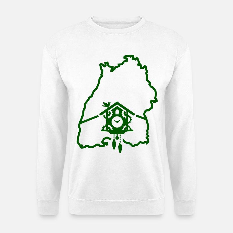 Période de Ländle : Silhouette du Bade-Wurtemberg - Sweat-shirt Unisexe - blanc