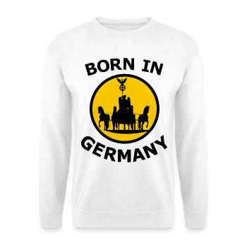 Sonnenwagen Silhouette Allemagne - Sweat-shirt Unisexe - blanc - Devant