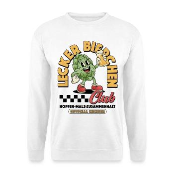 Lecker Bierchen Club Bier Bierliebhaber - Unisex Pullover - Weiß - Vorne