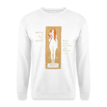 KLIMT vs POESIE: Nuda Veritas 1898 Limited Edition - Unisex Pullover - Weiß - Vorne