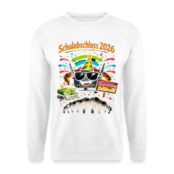 Schulabschluss 2026 - das WLAN hat fertig - Unisex Pullover - Weiß - Vorne