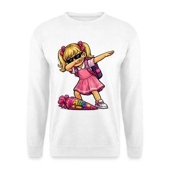 Shooter ABC (blonde) - Sweat-shirt Unisexe - blanc - Devant