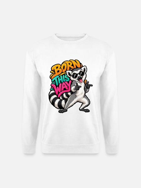 Lemur - Unisex Pullover - Weiß