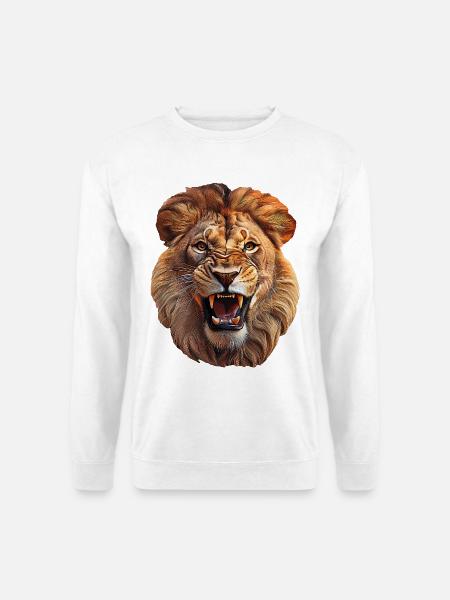 Löwe - Unisex Pullover - Weiß