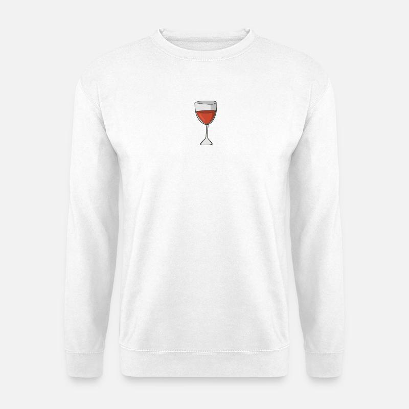 rotwein - Unisex Pullover - Weiß