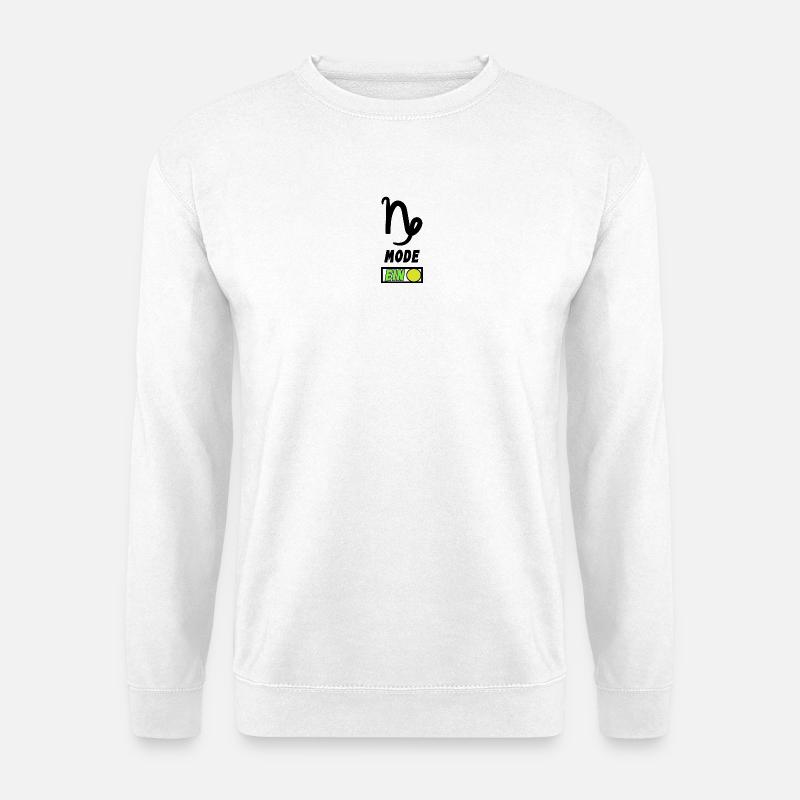 Steinbock Sternzeichen Horoskop Statement - Unisex Pullover - Weiß