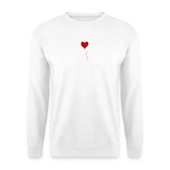 Valentines Red Heart, Valentine's Day - Unisex Sweatshirt - white - Front