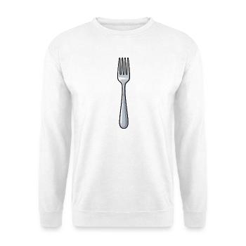 Gabel - Unisex Pullover - Weiß - Vorne - Alina (178cm) & Michal (187cm)
