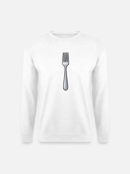 Gabel - Unisex Pullover - Weiß