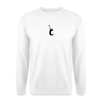 volleyball - Sweat-shirt Unisexe - blanc - Devant