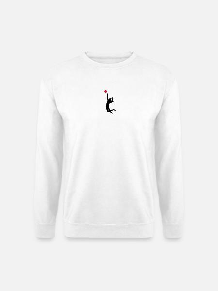 volleyball - Sweat-shirt Unisexe - blanc