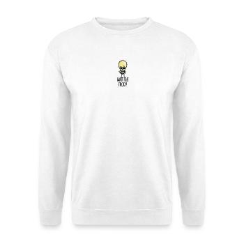 What the fuck lustige Glühbirne Wortspiel Watt WTF - Unisex Pullover - Weiß - Vorne