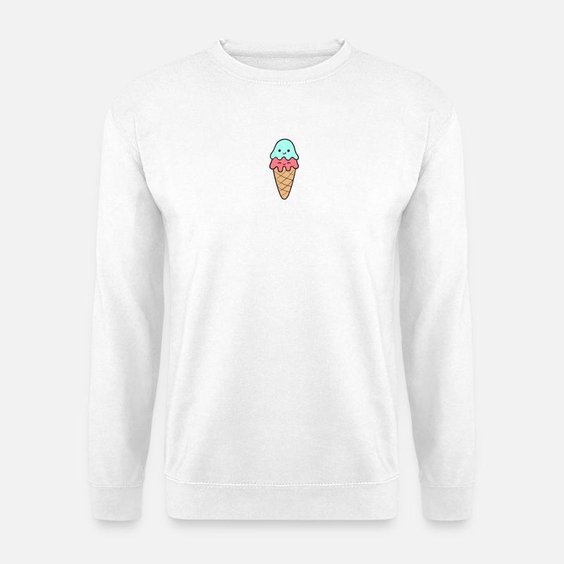 Crème glacée Crème glacée - Sweat-shirt Unisexe - blanc